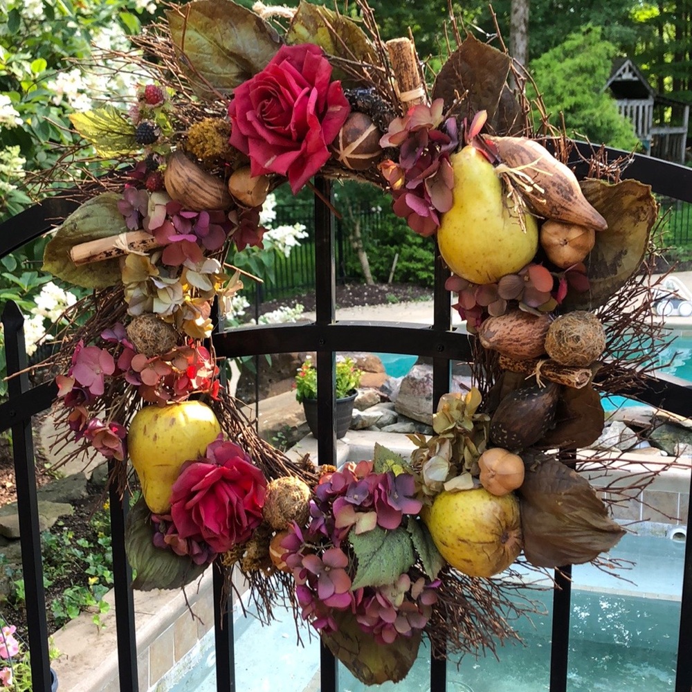 Petrified Whimsical Hand Made Wreath